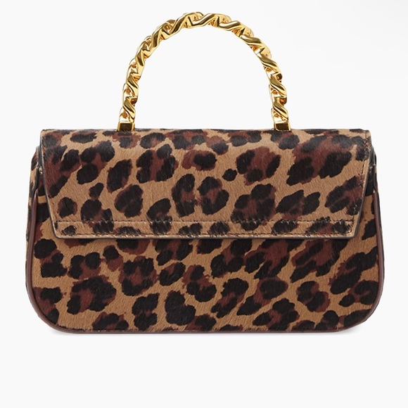 Versace La Medusa calf hair leopard-print mini bag. Calf Leather Calf Hair 100% - Picture 2 of 5